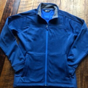 Women's The North Face Fleece Jacket L Blue Full Zip